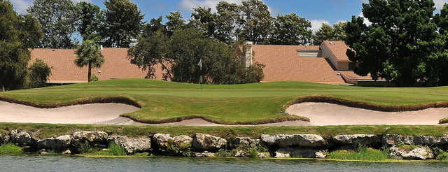 A view of a hole at IMG Academy Golf Club.