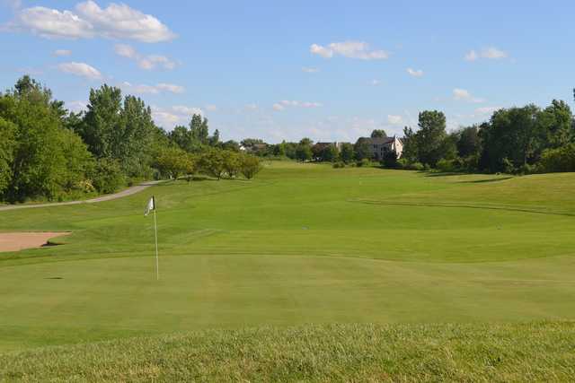 A view of a green at Mill Creek Golf Club.
