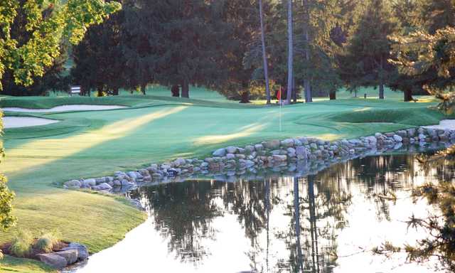 View of the 16th hole at Pine Lakes Golf Club