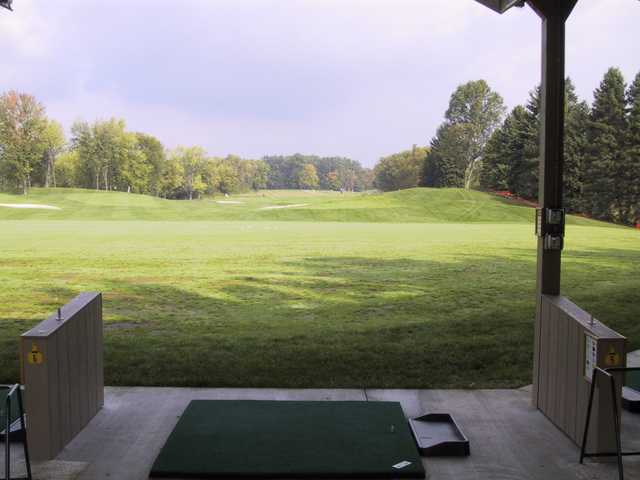 A view of the driving range at Pine Lakes Golf Club.