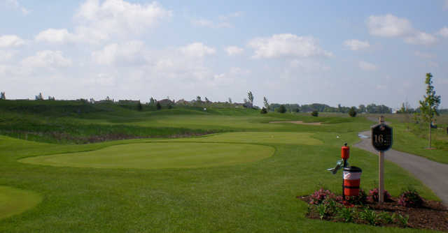 A view of tee #16 at Tanna Farms Golf Club.
