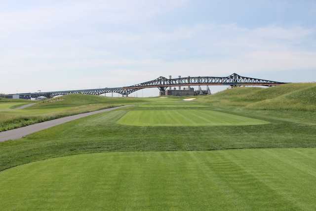 A view from the 2nd tee at Skyway Golf Course from Lincoln Park West.