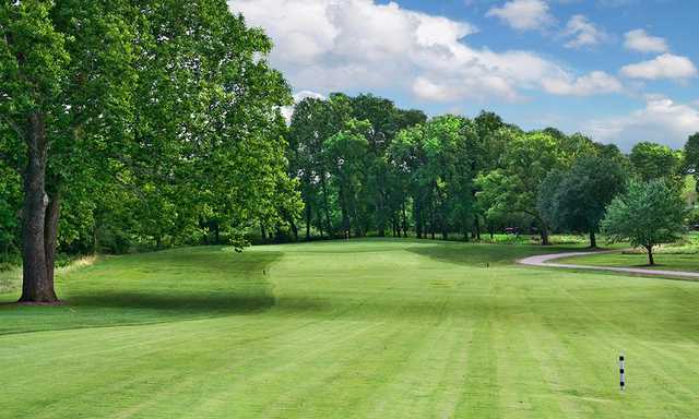 A view from a fairway at Hodge Park Golf Course.
