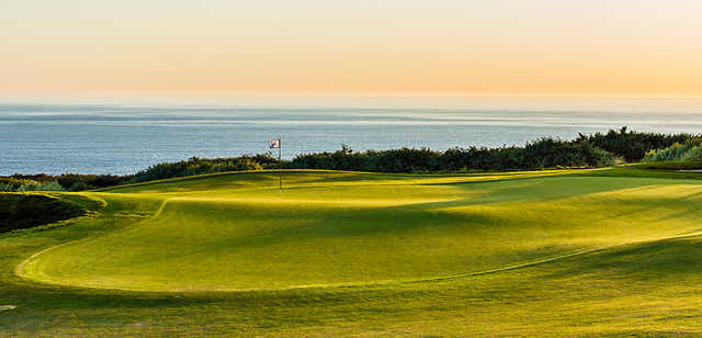 A view of the 3rd green from The Links at Terranea.