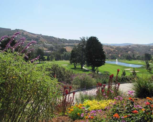 A sunny day view from Corral de Tierra Country Club.