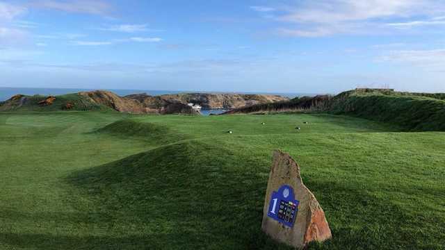 A view from a tee at Nefyn Golf Club