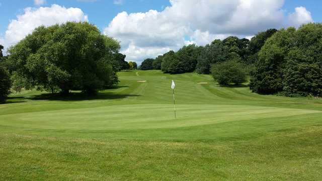 Looking back from the 17th green at Cobtree Manor Park Golf Course