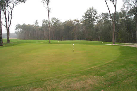 A view of the practice putting green at Fleming Island Plantation Golf Club