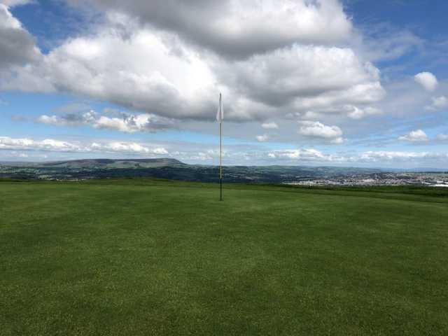 View from a green at Burnley Golf Club