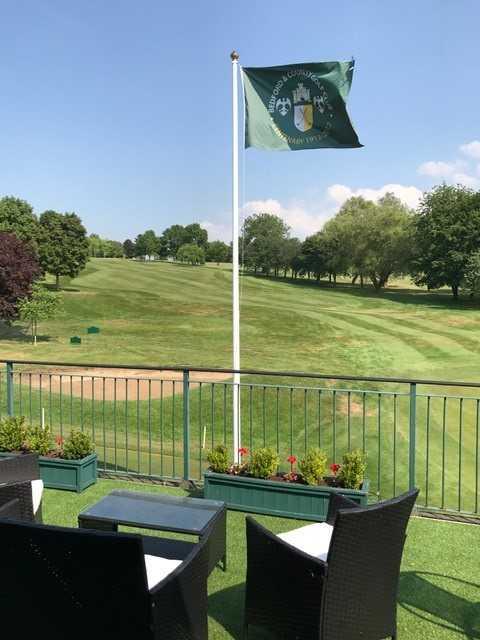 View of the 18th green at Bedford & County Golf Club
