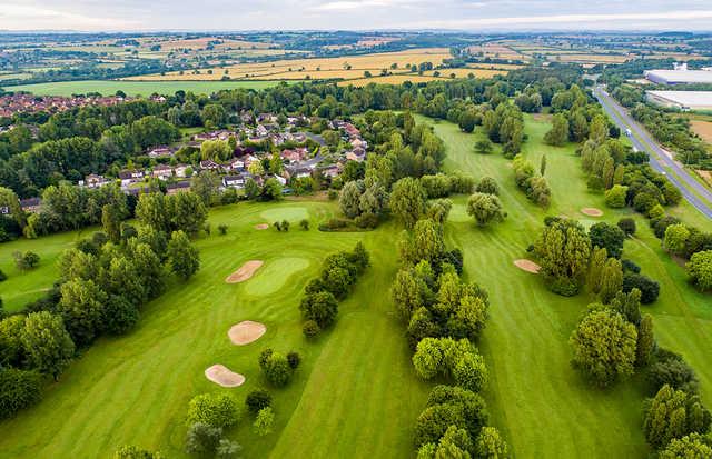 Aerial view from Windmill Hill Golf Club