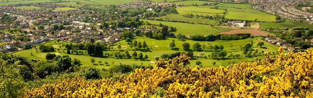 Aerial view from St. Melyd Golf Club