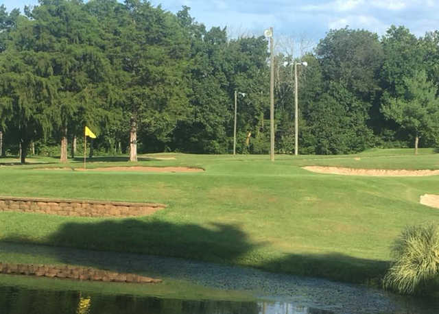 A view of a hole at Pallo's Par-3 Golf Course.