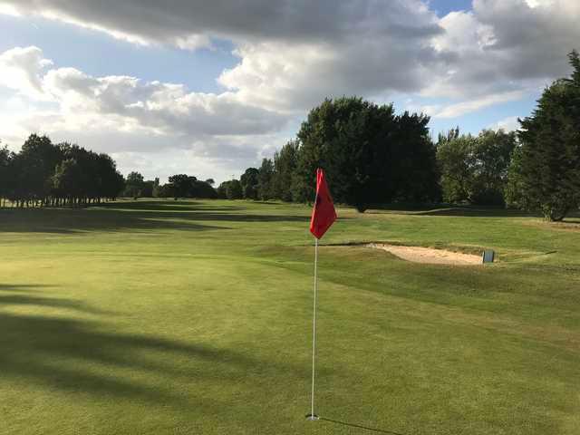 View from a green at Theale Golf Club