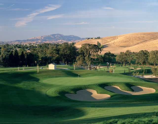 A view of the 13th hole at Callippe Preserve Golf Course.