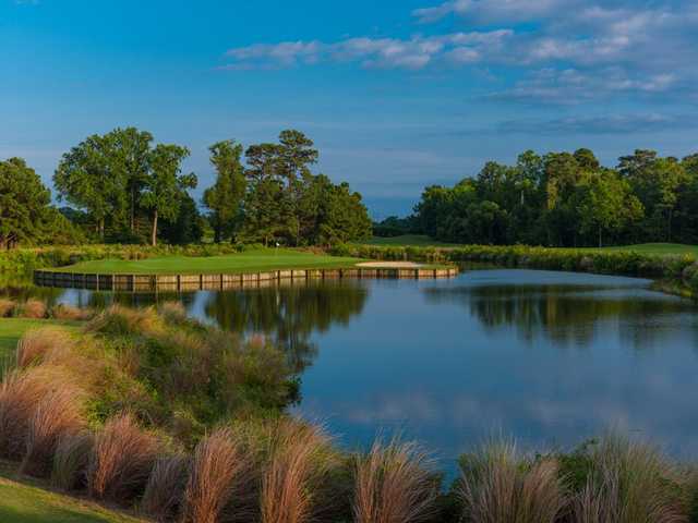 A view of the island green at Carolina Club.