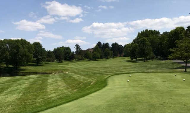 A view from a tee at Glenmoor Country Club.