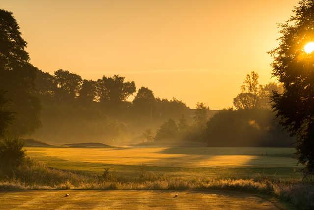 Sunrise view from the 15th tee at Galgorm Castle Golf Club