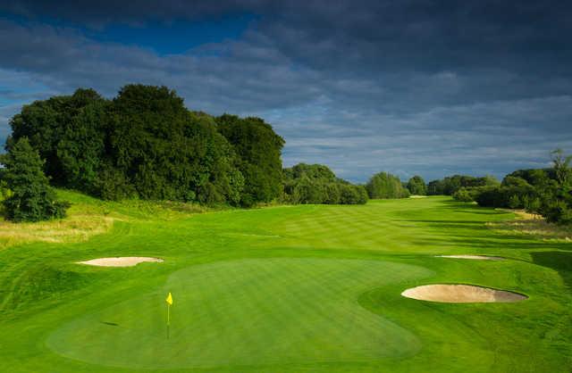 Looking back from the 18th green at Galgorm Castle Golf Club