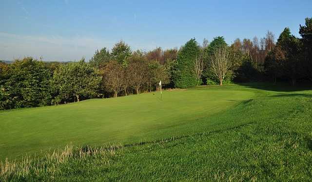A view of green #2 at Neath Golf Club.