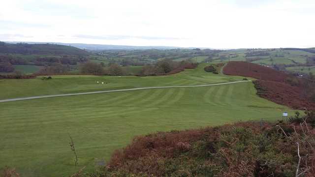 A view of the 5th tee at Welshpool Golf Club.