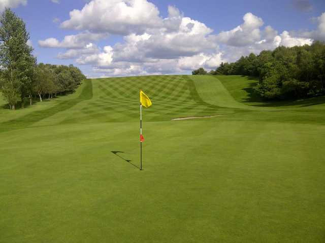 A view of a hole at Bathgate Golf Club.