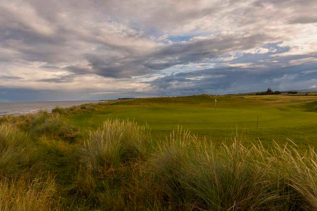 A view of hole #9 at Brora Golf Club.