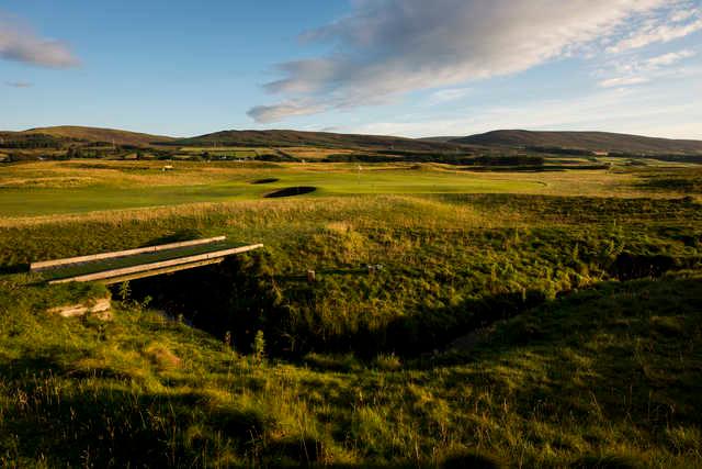 A view of the 7th hole at Brora Golf Club.