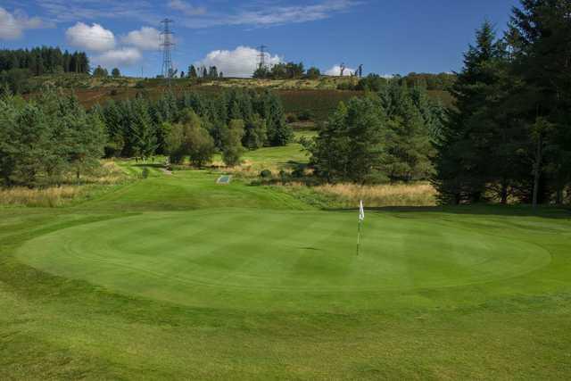A view of the 15th green at Allander Course from Hilton Park Golf Club.