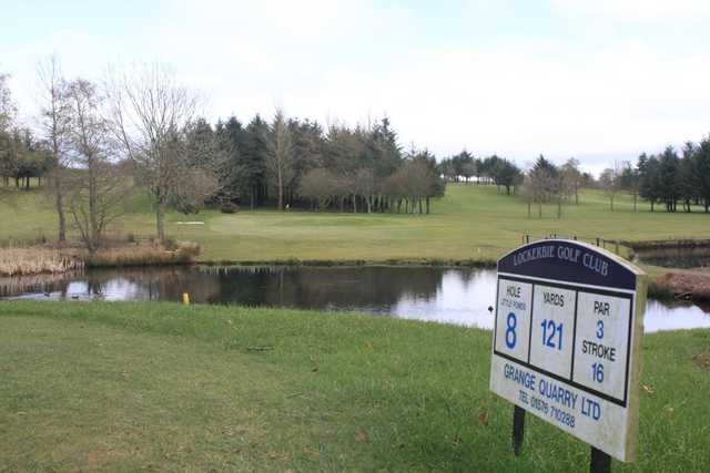 A view of hole #8 at Lockerbie Golf Club.