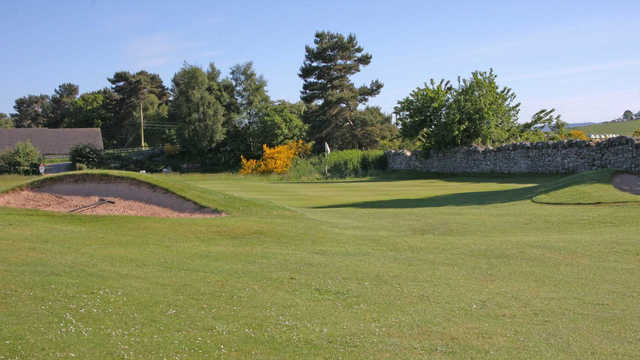 A view of the 4th green at The Muir of Ord Golf Club.