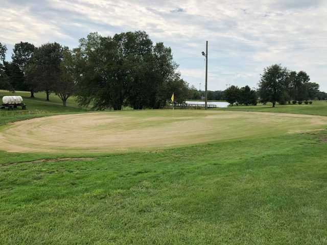 A view of a hole at Clear Creek Golf Course.