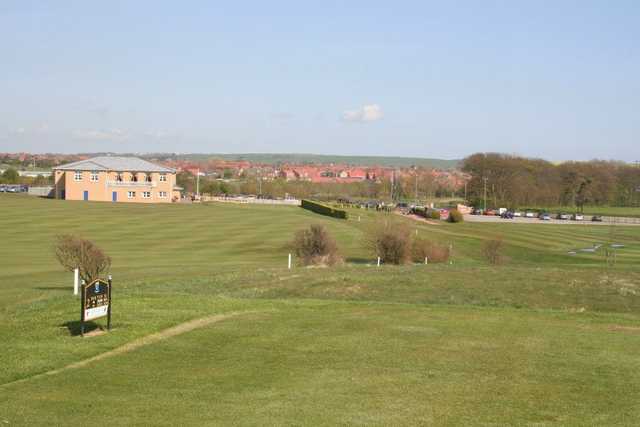 A view from tee #2 at Main Course from Filey Golf Club.