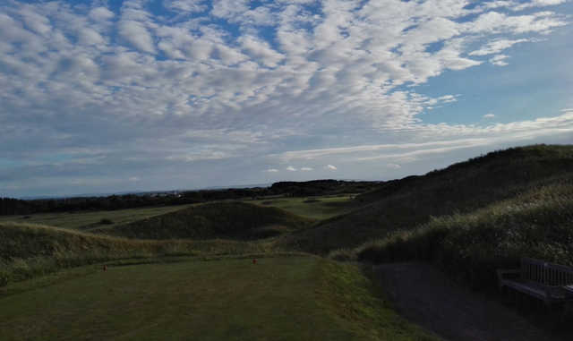 A view from a tee at Hoylake Golf Club.