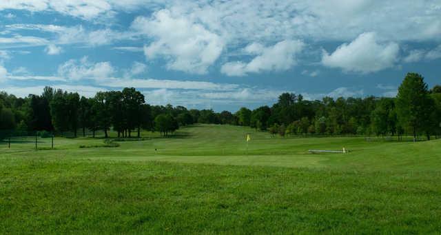 A view of a green at Stover Golf Club.