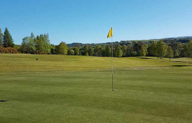 A view of green #4 at Dougalston Golf Club.