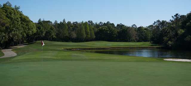 Looking back from a green at Rosedale Golf and Country Club