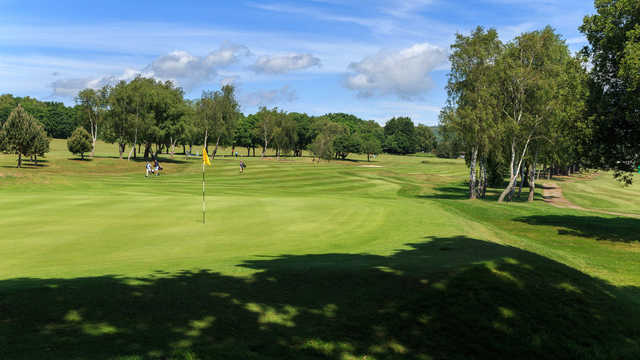 A view of the 1st green at Shanklin & Sandown Golf Club.