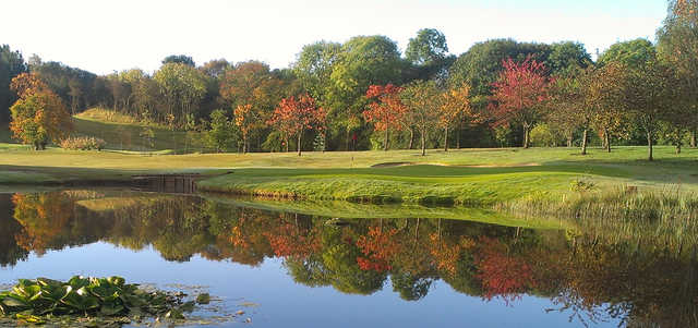 A view of hole #12 at Williamwood Golf Club.