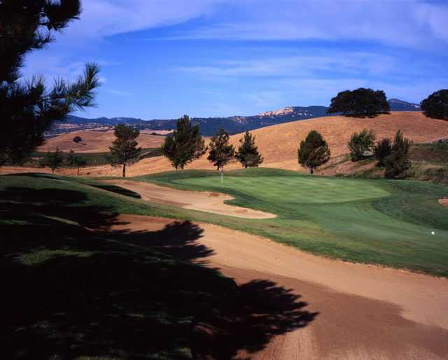 A view of green #3 at Rancho Solano Golf Course.