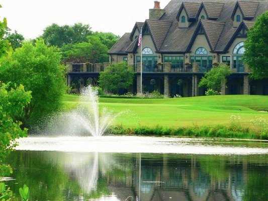 A view of the clubhouse at Royal American Links Golf Club