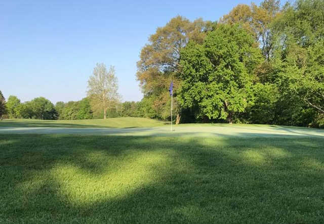 A view of a green at Wolf Creek Golf Club.