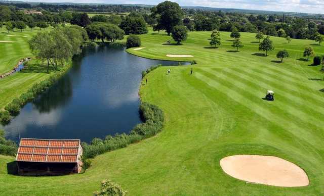 View of the 8th fairway and green from Hallmark Hotel Stratford-upon-Avon The Welcombe