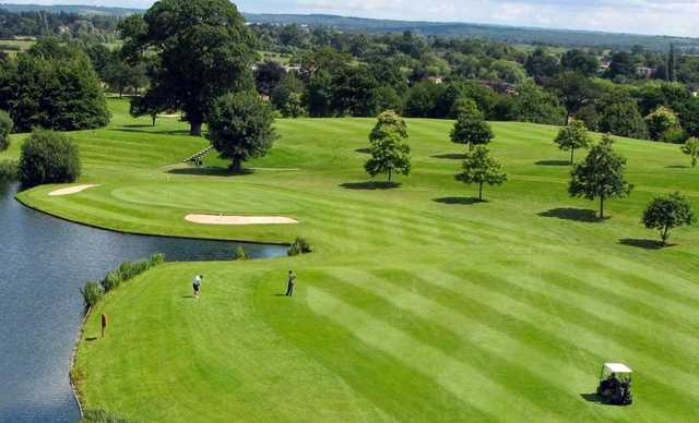 View of the 8th green from Hallmark Hotel Stratford-upon-Avon The Welcombe