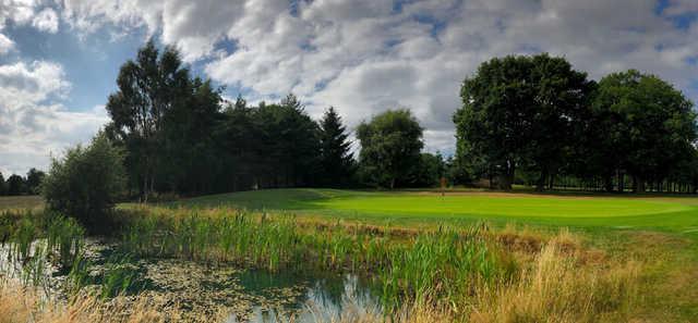 View of the 2nd green from the Deer Park Course at Cleobury Mortimer Golf Club