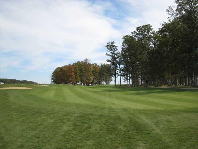 A view of the 18th fairway at The Ridge Golf & Gardens