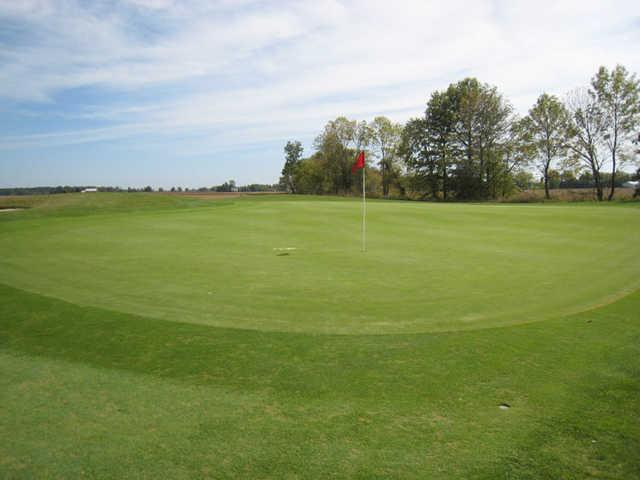 A view of the 14th hole at The Ridge Golf & Gardens