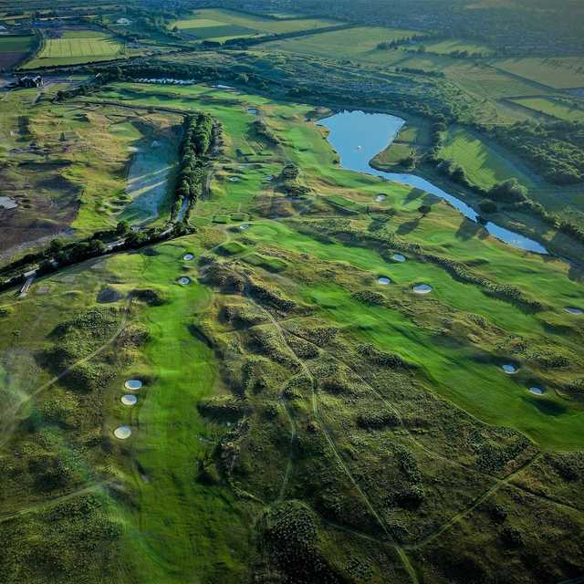 Aerial view of the North/East Course at Ingrebourne Links Golf & Country Club