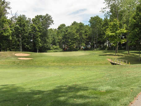 A view of green #3 at Delaware Golf Club