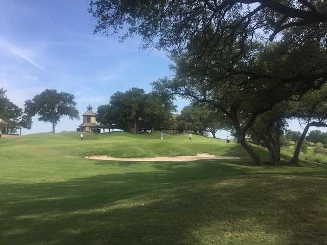 A view of a green at Squaw Valley Golf Course.